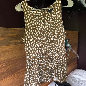Sleeveless peplum blouse
